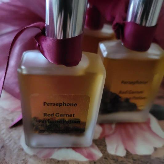 Red Garnet Gemstone Perfume Potion Goddess Persephone Garnet Perfume Potion is Deeply Sensuous Dark and Rich Queen of the Underworld