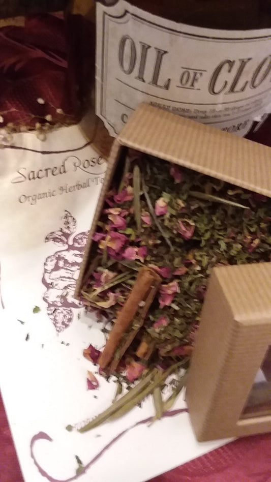Ancestor Healing Tea Sacred Rose® Organic Herbal Tea Legacy of Ancestors Healing Tea Ancestor Veneration Sacred Traditions Tea