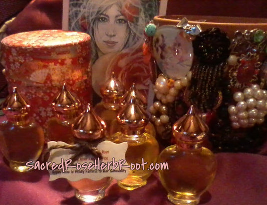 Gypsy Rose Anointing Oil Bless Purify Enhance Sensuality Femininity Goddess Anointing Oil Feminine Divine