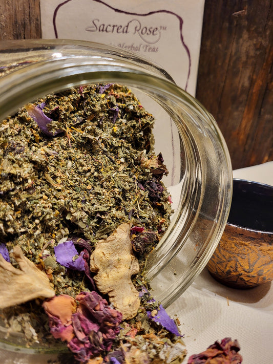 Beauty Tea® Sacred Rose® Organic Herbal Tea Daily Beauty Ritual Tea