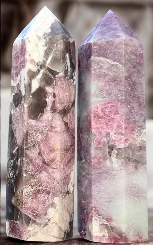 Pink Tourmaline Obelisk Tower Love Compassion Crystal Tower