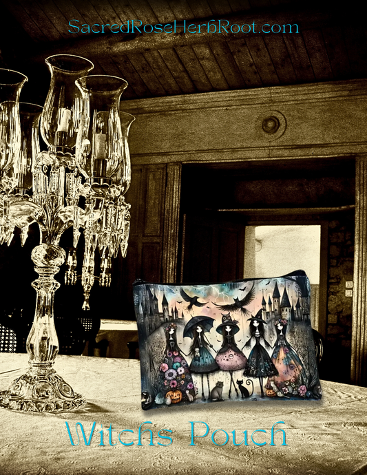 Witch's Bag for Healing Crystals Gems Herbs