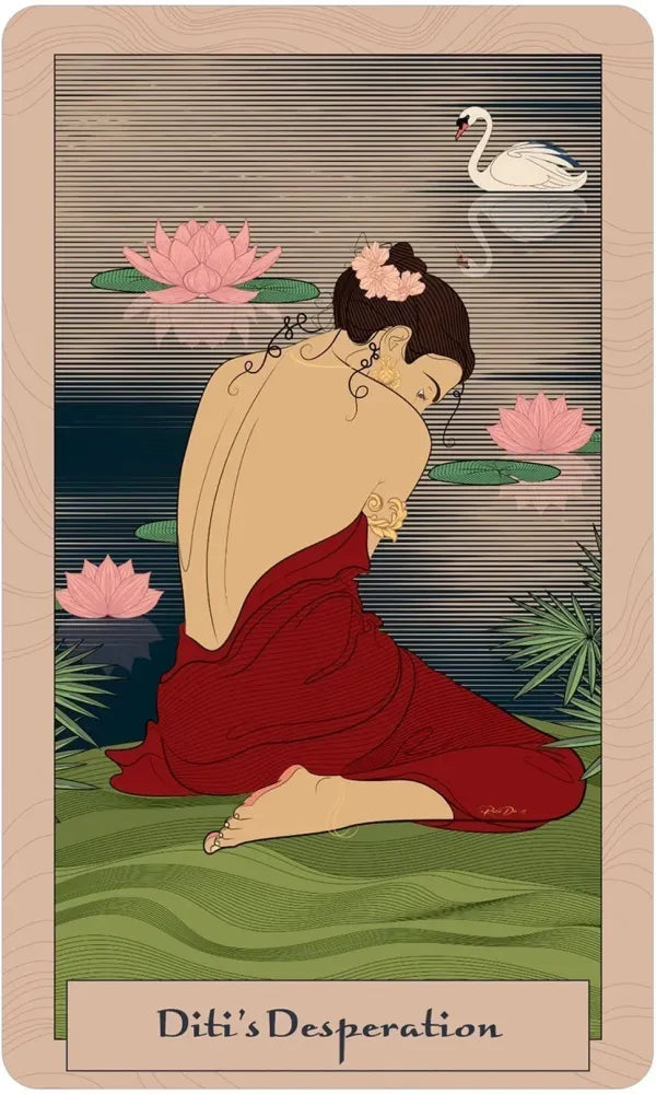Wisdom from the Epics of Hind 50 Card Deck 172 Page Guidebook Self Help Oracle