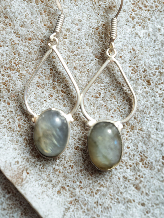 Labradorite Earrings Gemstone Earring Crystal Gem Jewelry