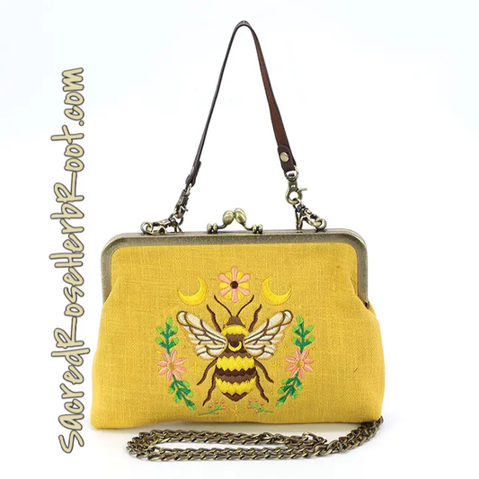 The Bee Kisslock Bag Whimsical and Elegant Accessory Cottagecore Fashion