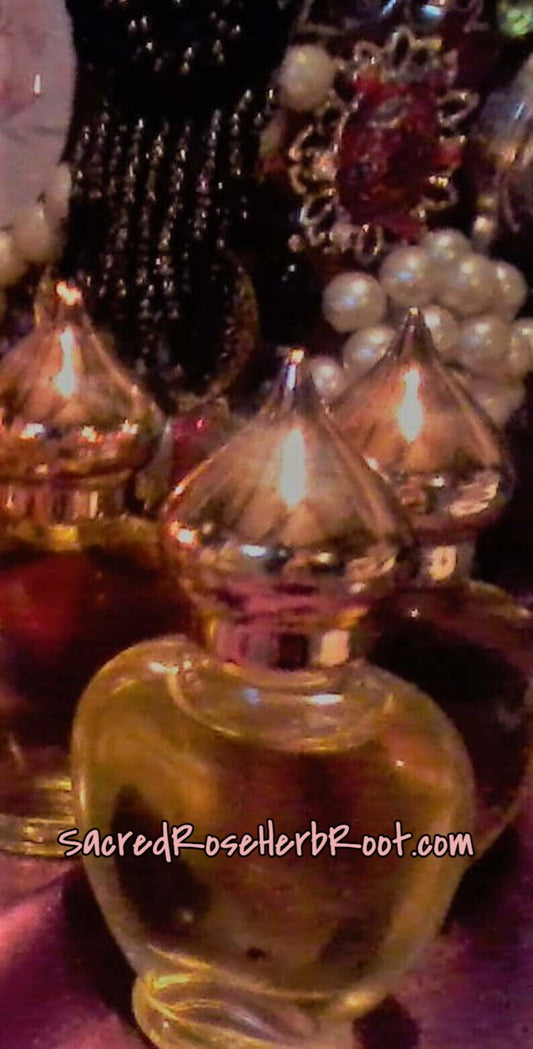 rose moon anointing oil sacred goddess divine feminine perfume maiden mother crone perfume