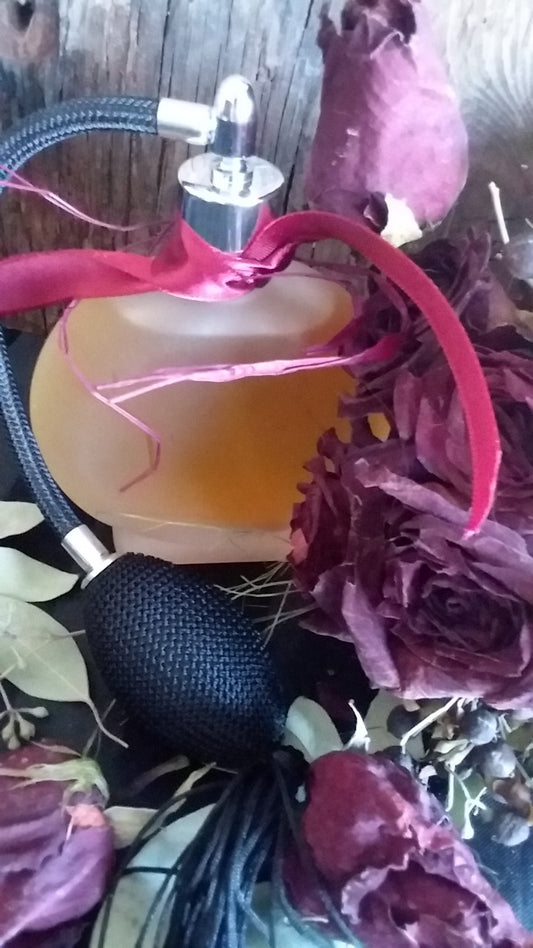 Black Rose Perfume Potion-The Mystery of Love Pulses your Life-Magickal Change Happens–Magickal Circles Happen-Heart Seal