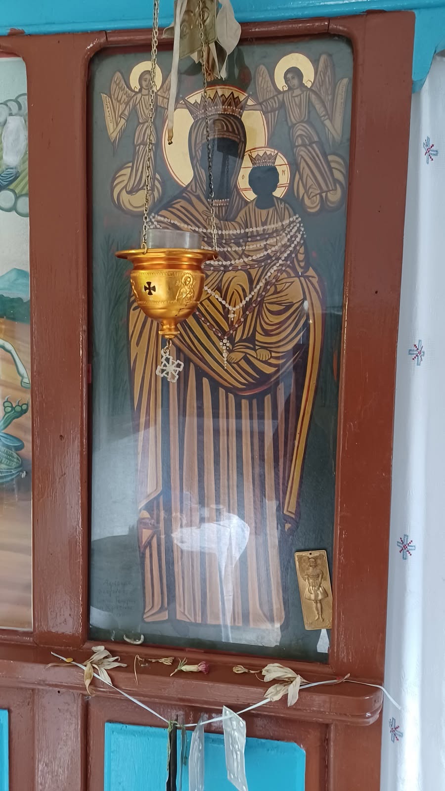 Black Madonna Shadow Work Oil Tapestry of Ancient Legacy
