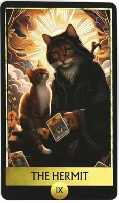 Cat Tarot Mystical Feline Tarot 78 Card Deck for Experienced and Novice Readers