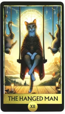 Cat Tarot Mystical Feline Tarot 78 Card Deck for Experienced and Novice Readers