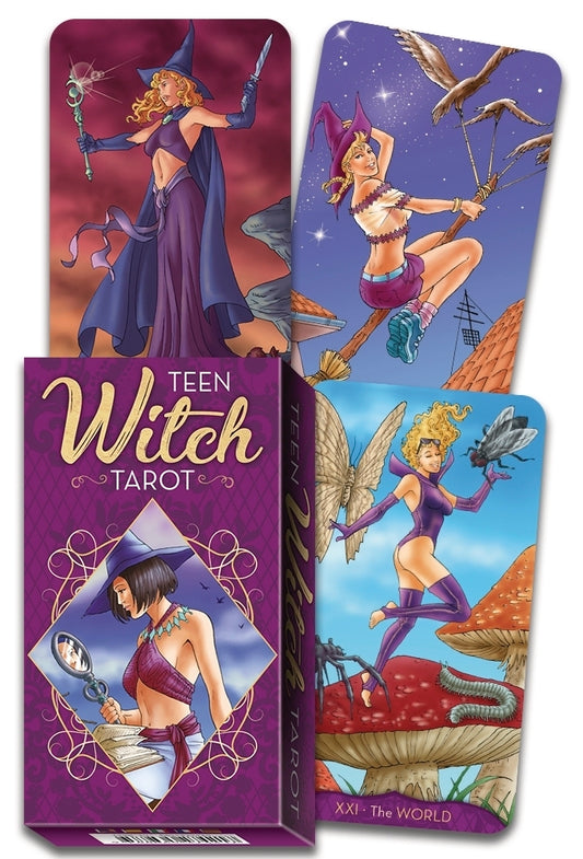 Teen Witch Tarot 78 Card Deck and Instructional Booklet Spell Work Young Witch