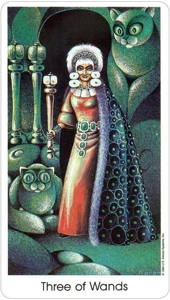 Tarot of the Cat People Deck Science Fiction and Fantasy 78 Tarot Cards 64 Page Instruction Booklet