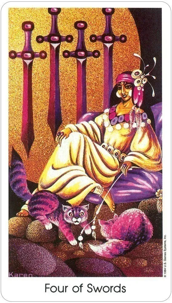 Tarot of the Cat People Deck Science Fiction and Fantasy 78 Tarot Cards 64 Page Instruction Booklet