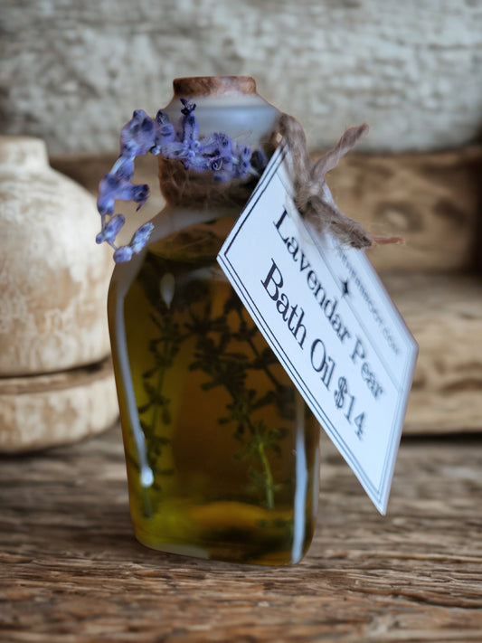 Lavender Pear Ritual Bath Oil Spiritual Bathing Elevating Your Energy