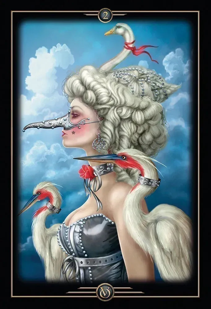 Oracle of Visions Victorian Influenced Theater and Carnival  52 Cards 140 Page Guidebook