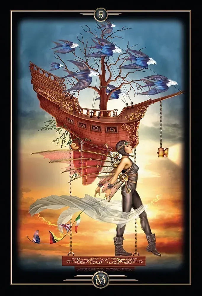 Oracle of Visions Victorian Influenced Theater and Carnival  52 Cards 140 Page Guidebook