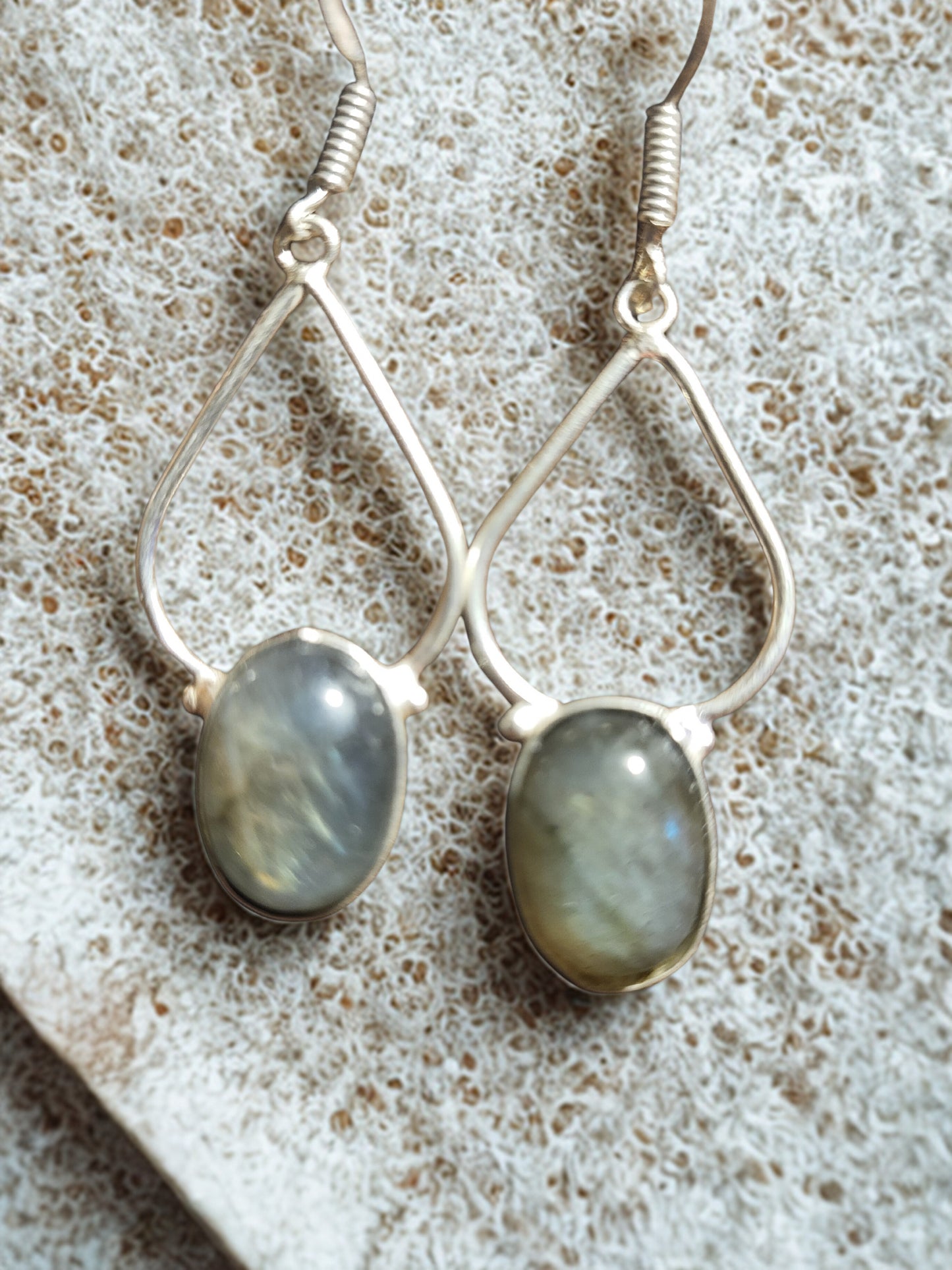 Labradorite Earrings Gemstone Earring Crystal Gem Jewelry